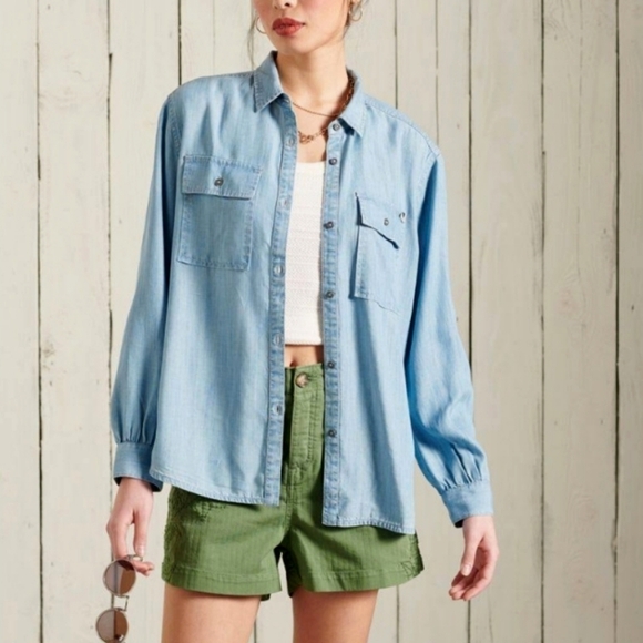 Croft & Barrow Shirt, Sz XL, Blue, Button down, Long Sleeve, Polyester - Picture 1 of 14